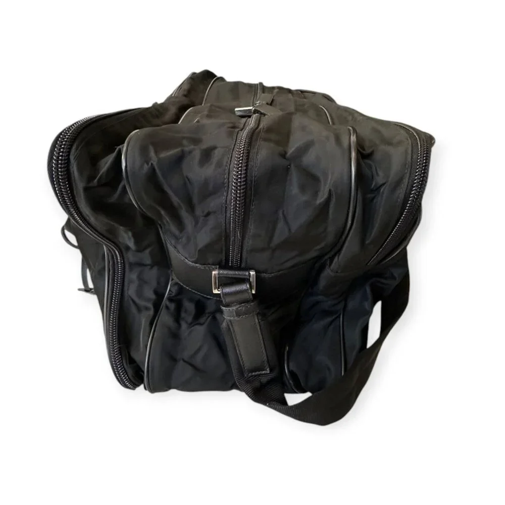 Prada Viaggio V58 2-Way Nylon Travel Carry-On Bag Nero with Padlock & Keys